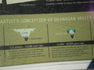 Information on the ancient lake, Kettle Valley Railway Penticton to Naramata,2011-08.